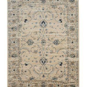 Beige Machine-made Polypropylene Traditional Distressed Bohemian Isabella Rug, 5